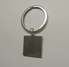 Leonore Doskow Key Ring ~ 925 Sterling Silver and 14kt Gold ~ Engravable
