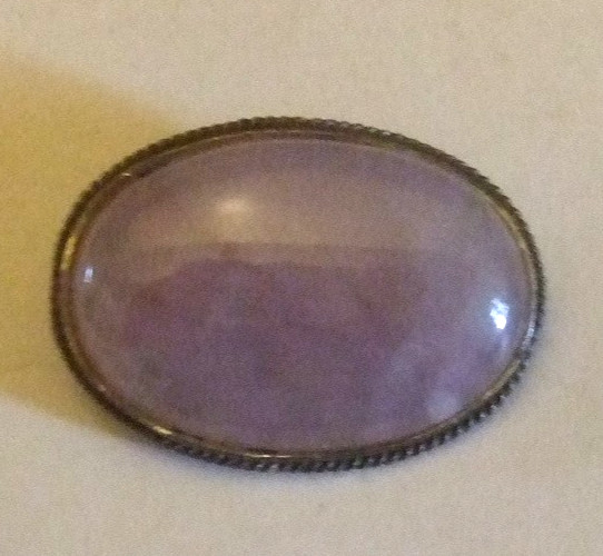 Sterling Stone Pin Estate Jewelry Great Look