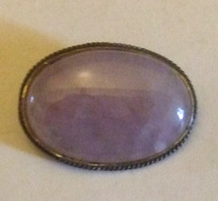 Sterling Stone Pin Estate Jewelry Great Look