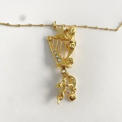 Vintage Kirk’s Folly Angels Cherub Harp Stars Celestial Moon Heart Necklace