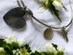 VTG .925 If God Brings You To It, He Will Bring You Through It Charm Bracelet