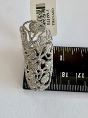 Bella Luce Sterling 925 Clear CZ Stone 1.07 CTW Elongated Ring Sz 5.5 New w/Tags