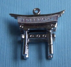 Vintage Freeport torii gate Bahamas sterling charm