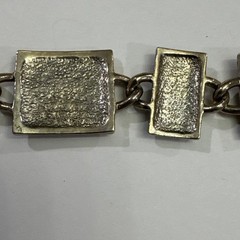 Liz Claiborne Boho Enamel Rhinestone LC Signed Vtg Statement Bracelet Artsy