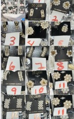 Vintage Eve Caran 1980’s/1990’s FABRICATED PEARL VINTAGE CLIP EARRINGS NWT St#03