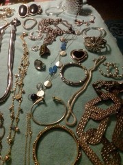 Junk Drawer Lot Vintage Estate 3.9 Lbs All Wearable