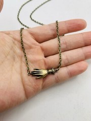 Vintage Style Victorian Elegant Ladies Cottagecore Dainty Hand 18 in Necklace