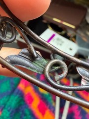 Vintage Bracelet Copper Cuff Bell Trading Post Southwest Wings 7 in PJ