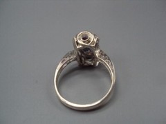 Nice Vintage Women’s ring quartz irradiated silver 925 Ukraine big size 11.25 us