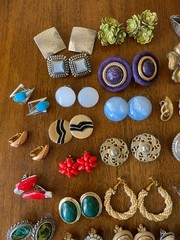 Big Clip-On Earrings Lot Vintage Modern All Wearable Jewelry Over 150 Pairs