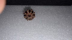 Vintage 14K Yellow Gold 5g – Bohemian Garnet Cluster Cocktail Ring Size 7