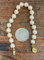 Lot 16 Vintage Now Simulated Faux Pearl Bracelets 2 Napier 1 Coro 2 Patented