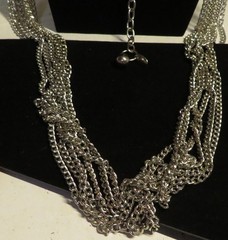 Vintage Unbranded Chain Necklace Silver Super Long Layering 45-56″ Adjustable