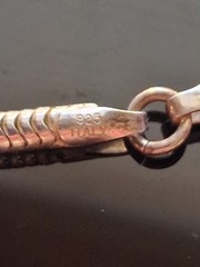 Sterling silver snake chain slide charm bracelet friend star ball bead. SZ 7.75″