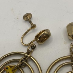 Vintage Gold Tone Parrot Dangle Earrings Womens Screw Back 2 In Jewelry