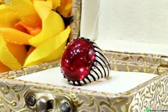 A+ Hot Big Natural Anari Ruby Stone Red Ruby Ring Unique Frame Ring Silver 925