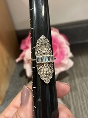 Vintage Art Deco Marcasite Crystal Sterling Silver Ring Size 8.5
