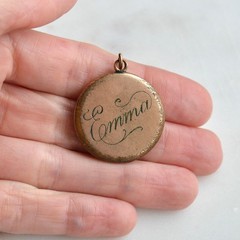 Antique Edwardian Locket – Double-Sided Locket – Gold Filled