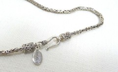 Samuel B Sterling Silver Necklace Fancy Byzantine Design 18 Inches 2.5mm 20.9 Gr