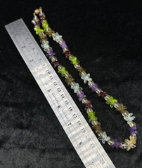 Very Unique Natural Faceted Multi Gemstone Beaded Beautiful Necklace