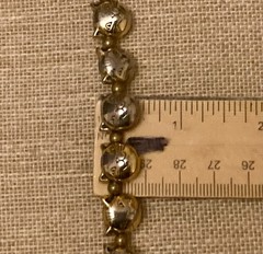 Vintage Cat Head Bead Bracelet 7.75″ Gold Tone & Silver Tone READ