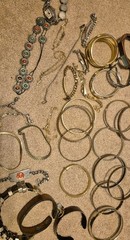 Vintage Bracelet Lot Mixed Materials And Styles