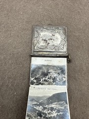 Vintage Mini Photo Holder Charm Pendant Book Bertrich Jewelry
