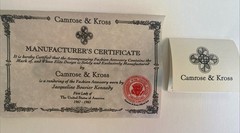 Camrose & Kross Jacqueline Kennedy Light Blue And Crystal Silver Link Bracelet