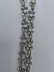 Vintage C*A 925 Sterling Silver Natural Blue Topaz Festoon Bib Statement…
