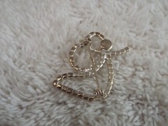 Silvertone Rhinestone Angel Pin (F47)