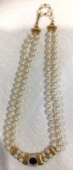 Vintage Marvella Necklace Faux Pearl and Rhinestone Necklace