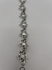 Vintage CORO Bracelet Silver Tone Ivy Leaf leaves Fall Holiday Jewelry Classic