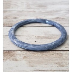 Vintage Bracelet / Bangle – Marbled Pattern Sky Blue