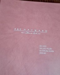 A&Z Hayward 14K Gold Jewelry Catalog Binder Earrings Chains Lockets Vintage 1990