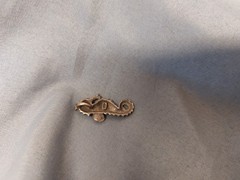 Vintage Sterling Silver Sea Horse Pendant