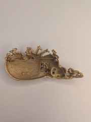 Vintage AJC Noahs Ark Brooch Animals Gold Tone Elephants Lions Hippos Signed