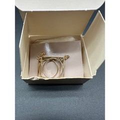 Vintage Avon Mobile Geometry Gold Tone Kinetic Dangle Earrings Surgical Steel
