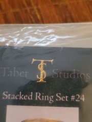 Vintage NIP Sterling Silver And 14k Gf Stackable Ring 3 Sets Tabor Studios