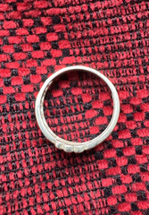 Vintage Post Soviet USSR Ukraine ring sterling silver 925 Size 8 Filigree