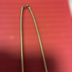 LANVIN PARIS Vintage Gold color Black Necklace From Japan