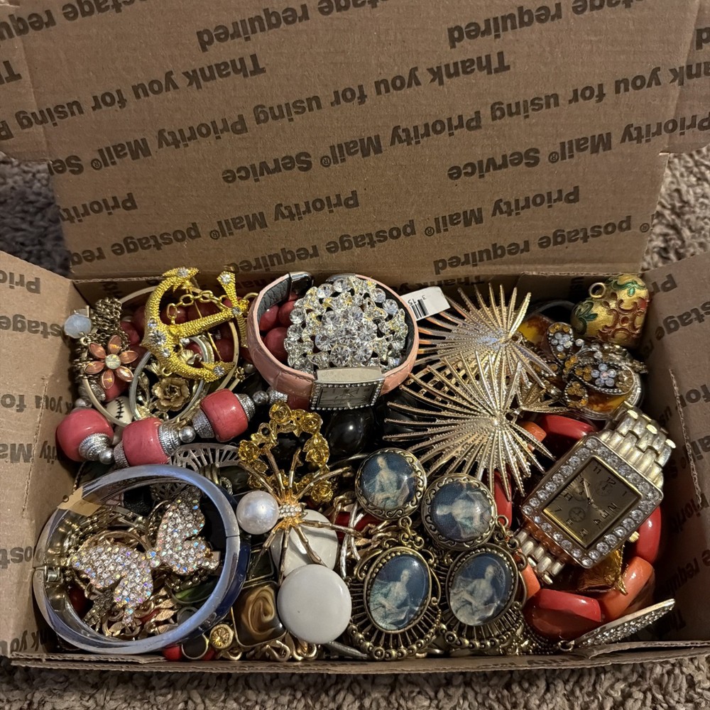 Vintage to Now Jewelry Lot, All Wearable Untested. No Broken. Box B3