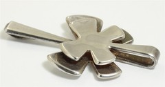 David Andersen Norway Sterling Silver Large Modernist Geometric Pendant 925s