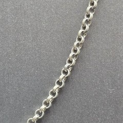 Vintage Sterling Silver Anchor Link Chain Necklace 925 Layering Choker 16″