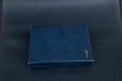 Vintage Signed Crown Trifari Pave Rhinestone Pine Con Set in OG Box A Phillipe