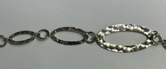 Vintage Sterling Silver Milor Italy 36in Oval Link Necklace