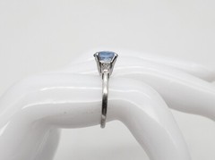 Vintage 1940s $6000 2.30ct Natural Ceylon BLUE Sapphire Diamond Platinum Ring