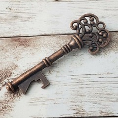 Vintage Pendant Extra Large Ornate Key (No Chain Included)