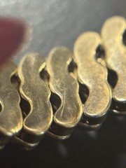 Vintage LaMode Heart Precious Metal Bracelet Possibly Gold Filled