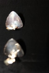 PBD Peter Brams Design Triangle Shape 14kt Yellow Gold and Sterling Earrings 1″L
