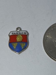 Vintage Tangier (Tanger) Morocco Coat of Arms Shield Bracelet Charm